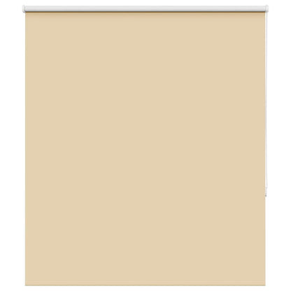 vidaXL Roller Blind Blackout Beige 140x150 cm Fabric Width 136.6 cm Polyester
