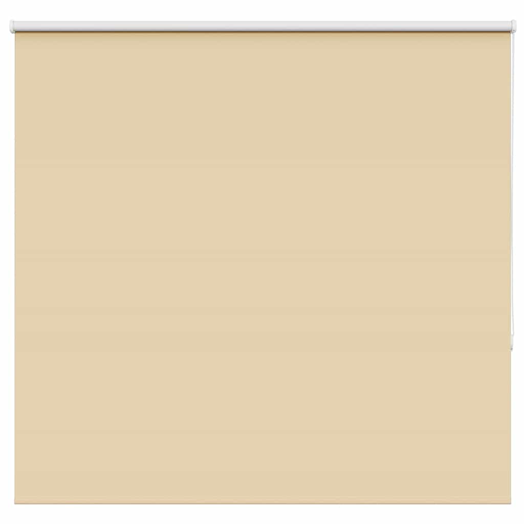 vidaXL Roller Blind Blackout Beige 145x150 cm Fabric Width 141.6 cm