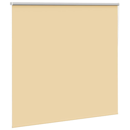 vidaXL Roller Blind Blackout Beige 145x150 cm Fabric Width 141.6 cm
