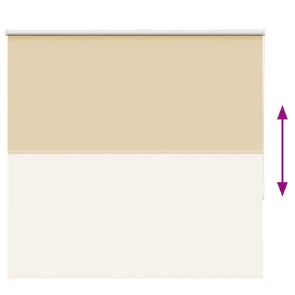 vidaXL Roller Blind Blackout Beige 155x150 cm Fabric Width 151.6 cm Polyester