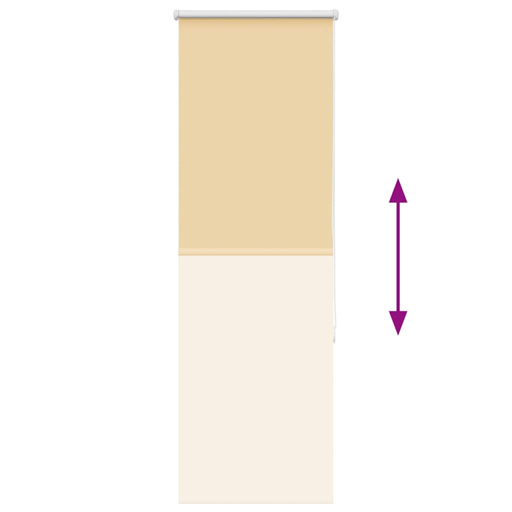 vidaXL Roller Blind Blackout Beige 55x175 cm Fabric Width 50.7 cm Polyester