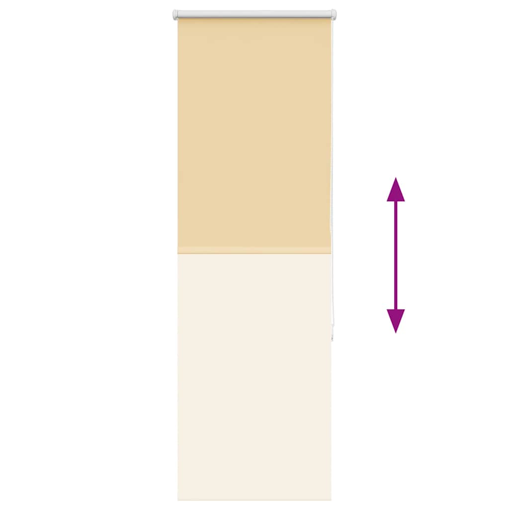 vidaXL Roller Blind Blackout Beige 60x175 cm Fabric Width 55.7 cm Polyester