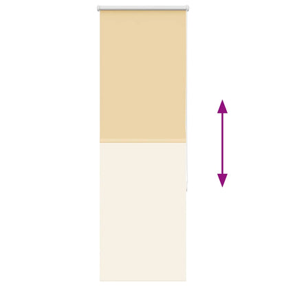vidaXL Roller Blind Blackout Beige 60x175 cm Fabric Width 55.7 cm Polyester