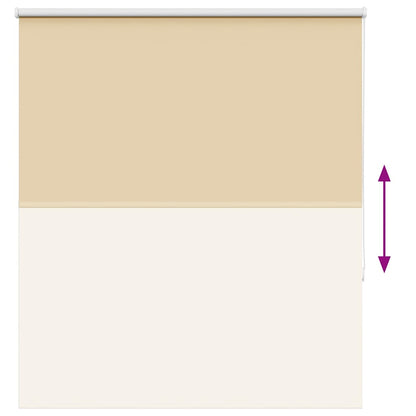 vidaXL Roller Blind Blackout Beige 120x175 cm Fabric Width 116.6 cm Polyester