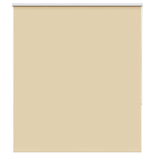 vidaXL Roller Blind Blackout Beige 130x175 cm Fabric Width 126.6 cm