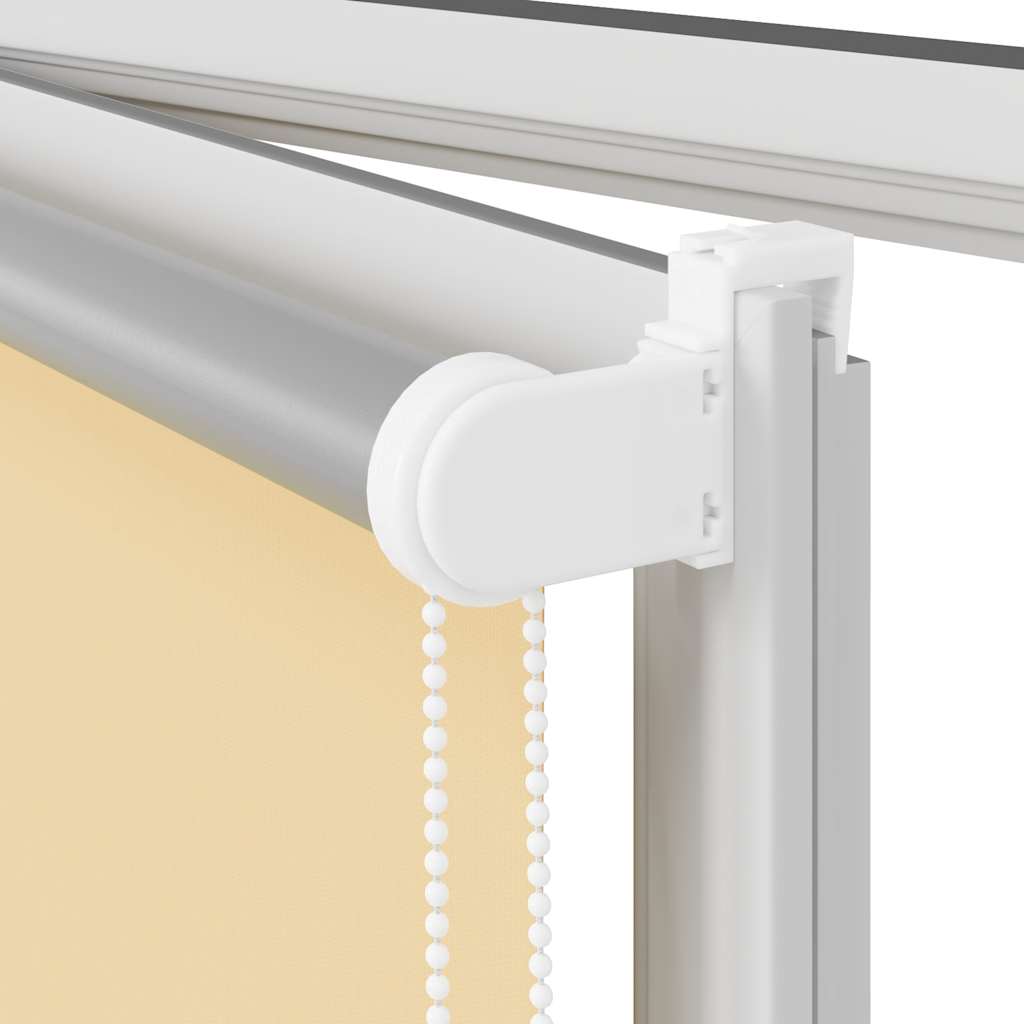 vidaXL Roller Blind Blackout Beige 130x175 cm Fabric Width 126.6 cm