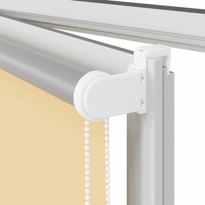 vidaXL Roller Blind Blackout Beige 135x175 cm Fabric Width 131.6 cm