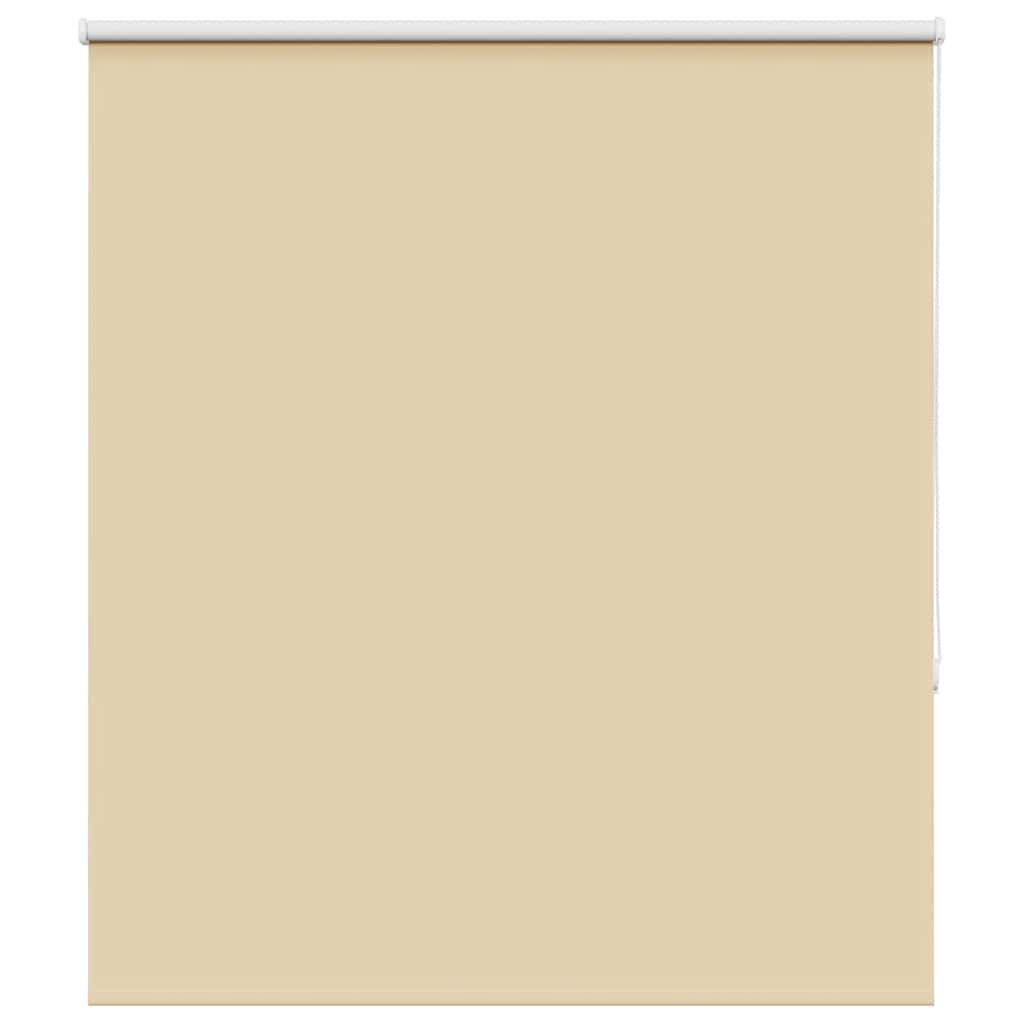 vidaXL Roller Blind Blackout Beige 140x175 cm Fabric Width 136.6 cm Polyester