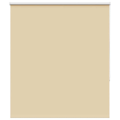 vidaXL Roller Blind Blackout Beige 140x175 cm Fabric Width 136.6 cm Polyester