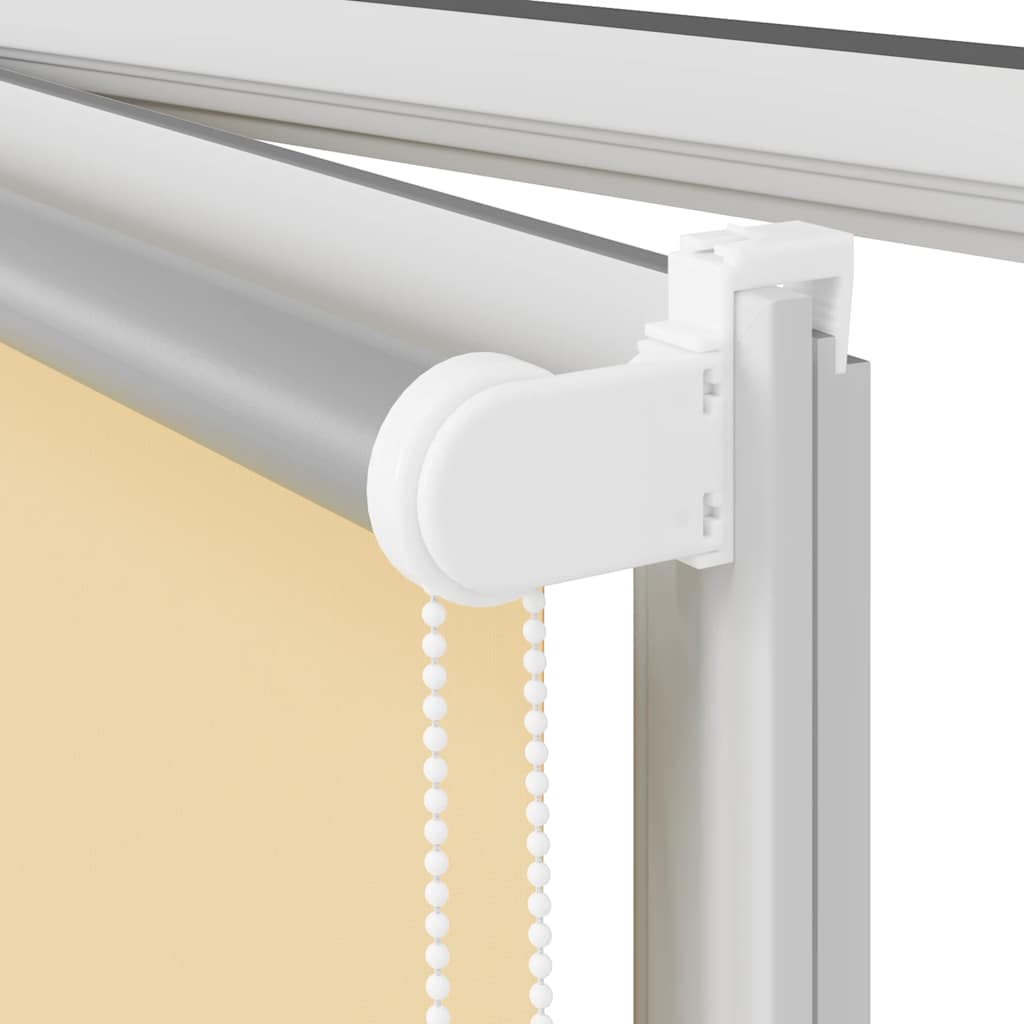 vidaXL Roller Blind Blackout Beige 140x175 cm Fabric Width 136,6 cm Polyester