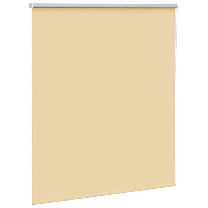 vidaXL Roller Blind Blackout Beige 140x175 cm Fabric Width 136.6 cm Polyester