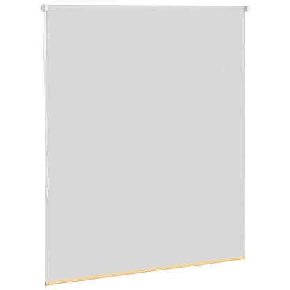 vidaXL Roller Blind Blackout Beige 140x175 cm Fabric Width 136.6 cm Polyester