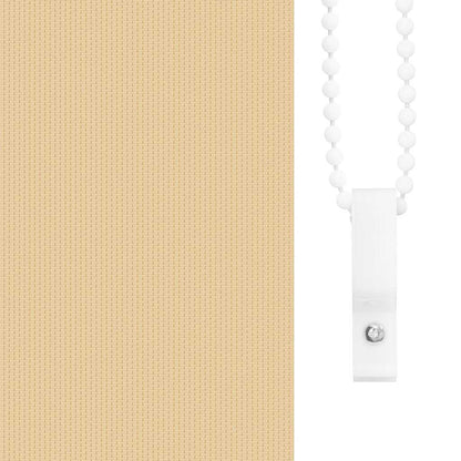 vidaXL Roller Blind Blackout Beige 140x175 cm Fabric Width 136.6 cm Polyester