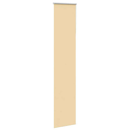 vidaXL Roller Blind Blackout Beige 40x210 cm Fabric Width 35.7 cm