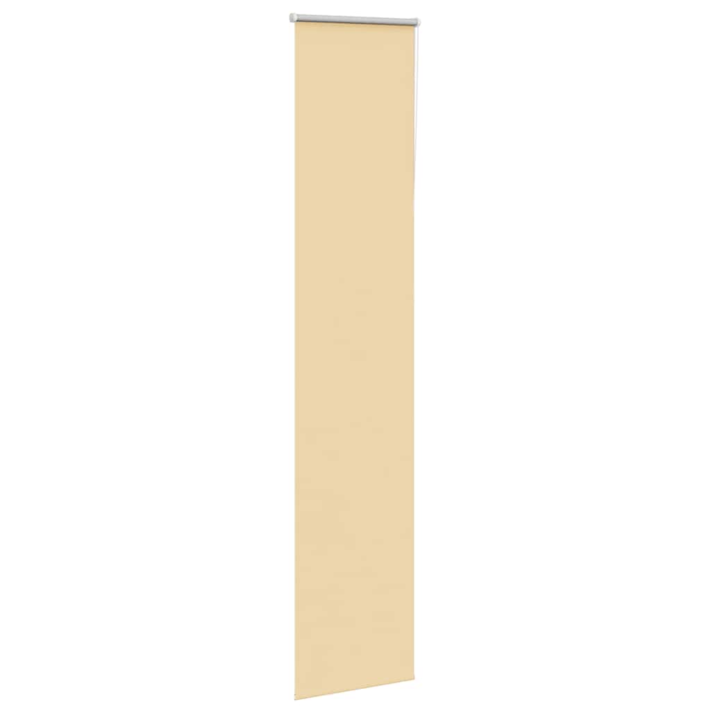 vidaXL Roller Blind Blackout Beige 55x210 cm Fabric Width 50.7 cm
