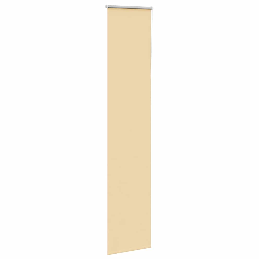 vidaXL Roller Blind Blackout Beige 60x210 cm Fabric Width 55.7 cm