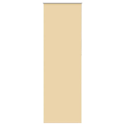 vidaXL Roller Blind Blackout Beige 70x210 cm Fabric Width 65.7 cm