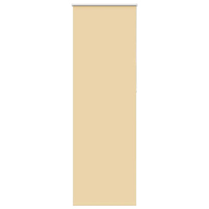 vidaXL Roller Blind Blackout Beige 75x210 cm Fabric Width 70.7 cm