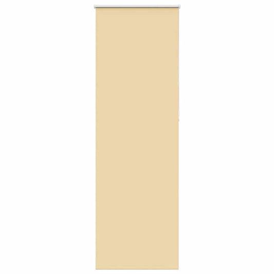 vidaXL Roller Blind Blackout Beige 80x210 cm Fabric Width 75.7 cm