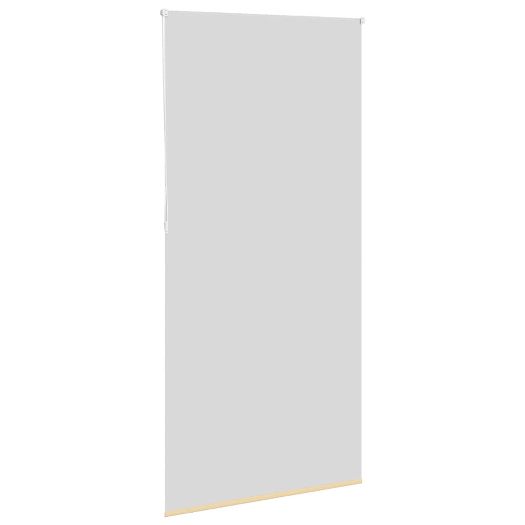 vidaXL Roller Blind Blackout Beige 100x210 cm Fabric Width 95.7 cm