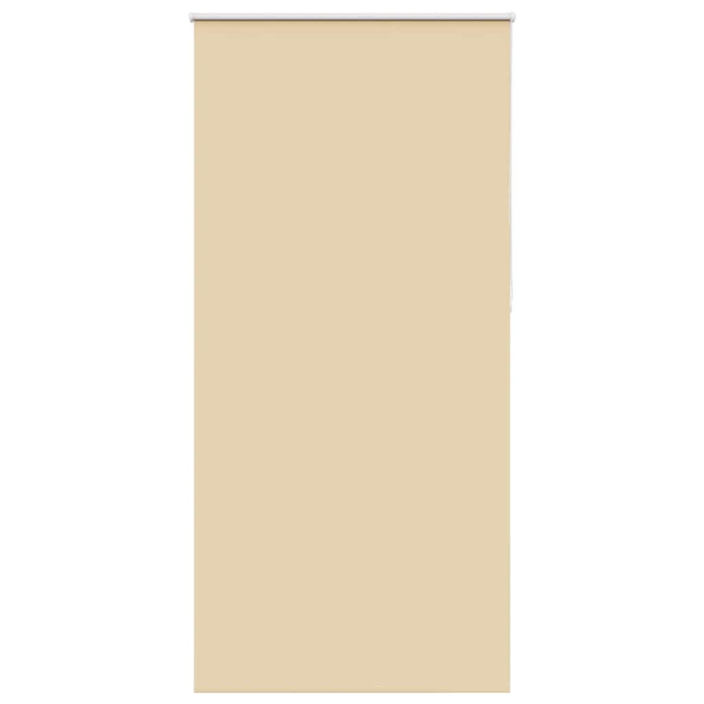 vidaXL Roller Blind Blackout Beige 115x210 cm Fabric Width 110.7 cm Polyester