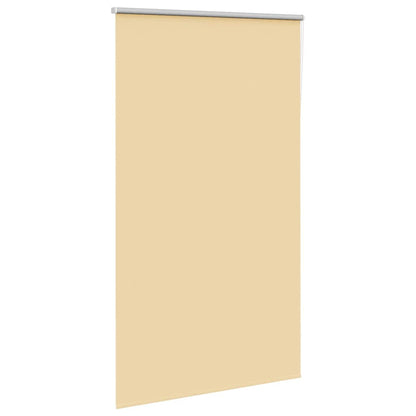 vidaXL Roller Blind Blackout Beige 125x210 cm Fabric Width 121.6 cm Polyester