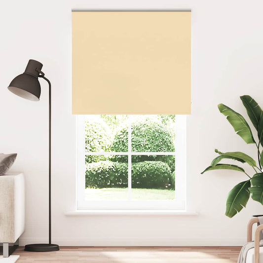 vidaXL Roller Blind Blackout Beige 125x210 cm Fabric Width 121.6 cm Polyester