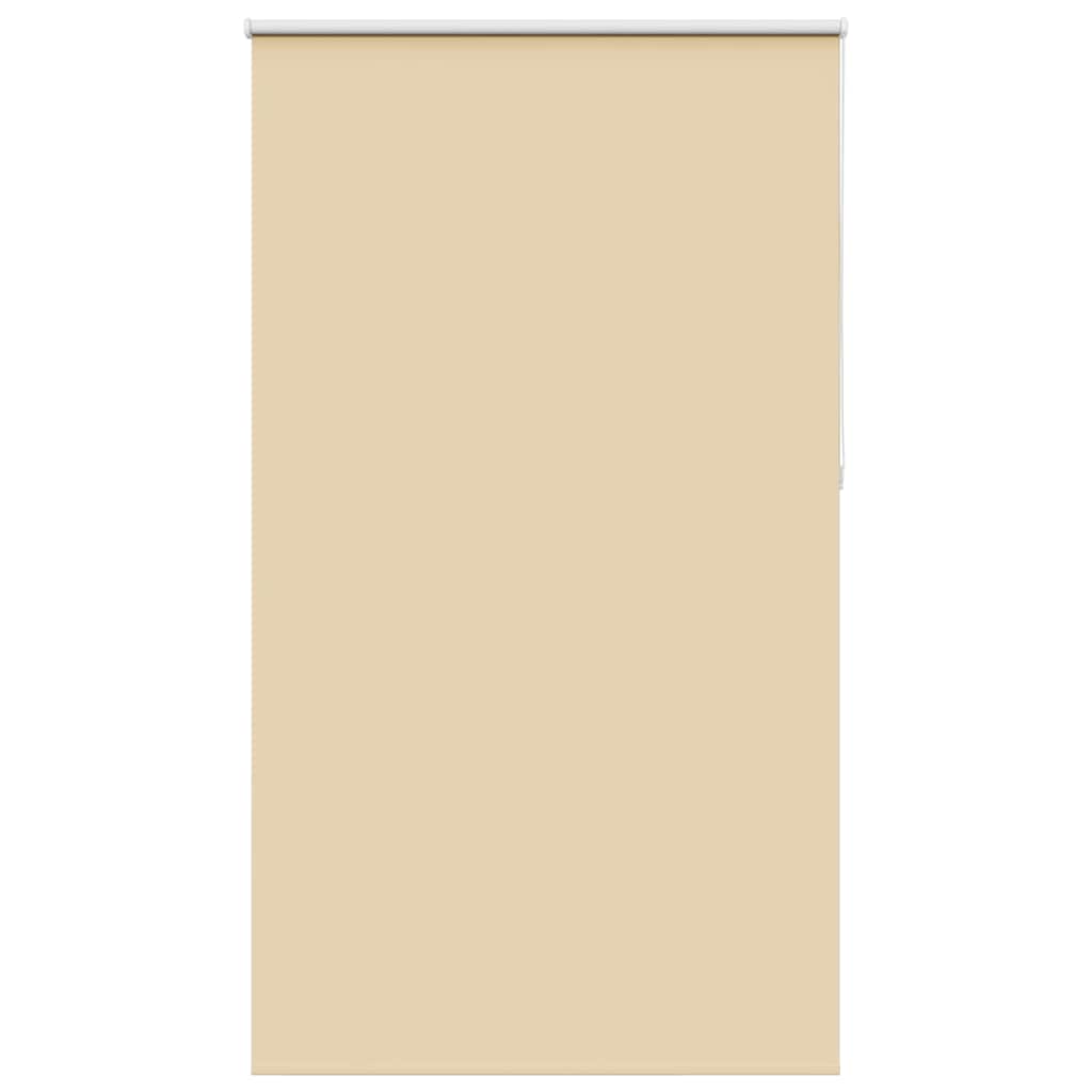 vidaXL Roller Blind Blackout Beige 130x210 cm Fabric Width 126.6 cm Polyester
