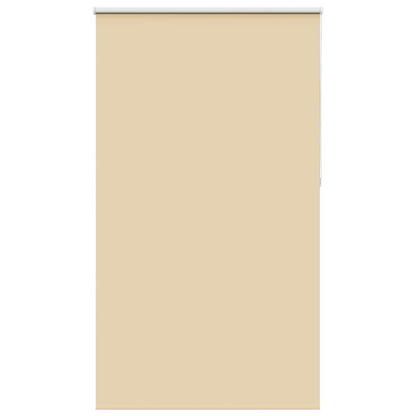 vidaXL Roller Blind Blackout Beige 130x210 cm Fabric Width 126.6 cm Polyester