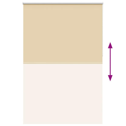 vidaXL Roller Blind Blackout Beige 160x210 cm Fabric Width 156.6 cm Polyester