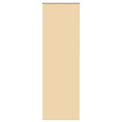 vidaXL Roller Blind Blackout Beige 75x230 cm Fabric Width 70.7 cm
