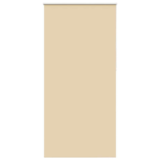vidaXL Roller Blind Blackout Beige 115x230 cm Fabric Width 110.7 cm