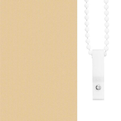 vidaXL Roller Blind Blackout Beige 135x230 cm Fabric Width 131.6 cm Polyester