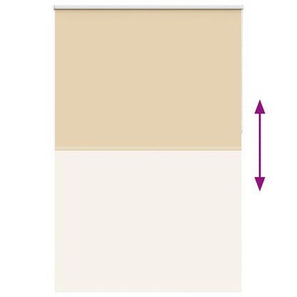 vidaXL Roller Blind Blackout Beige 150x230 cm Fabric Width 146.6 cm Polyester