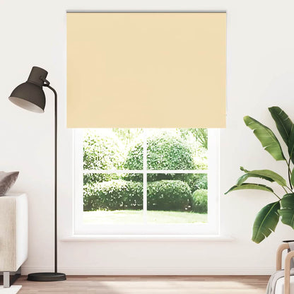 vidaXL Roller Blind Blackout Beige 155x230 cm Fabric Width 151.6 cm Polyester
