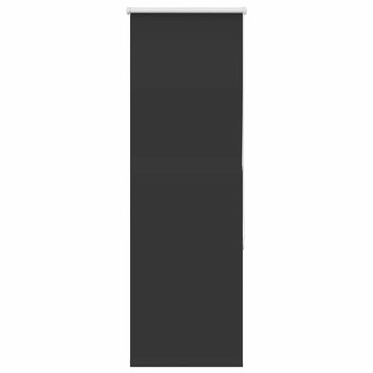 vidaXL Roller Blind Blackout Black 45x130 cm Fabric Width 40.7 cm