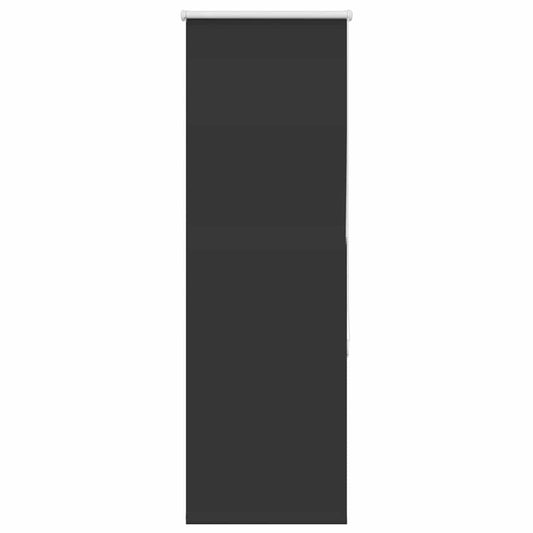 vidaXL Roller Blind Blackout Black 55x130 cm Fabric Width 50.7 cm