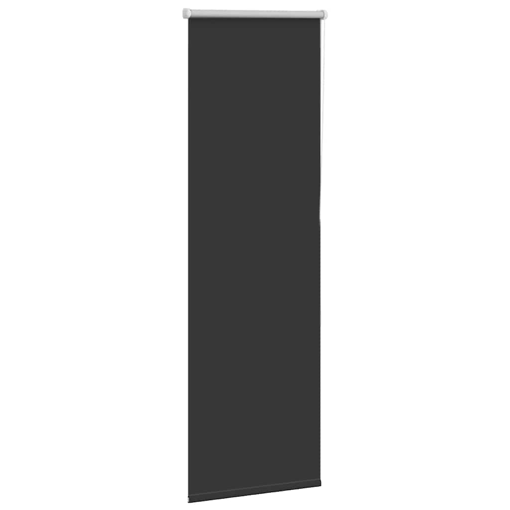 vidaXL Roller Blind Blackout Black 55x130 cm Fabric Width 50.7 cm