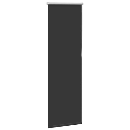 vidaXL Roller Blind Blackout Black 55x130 cm Fabric Width 50.7 cm