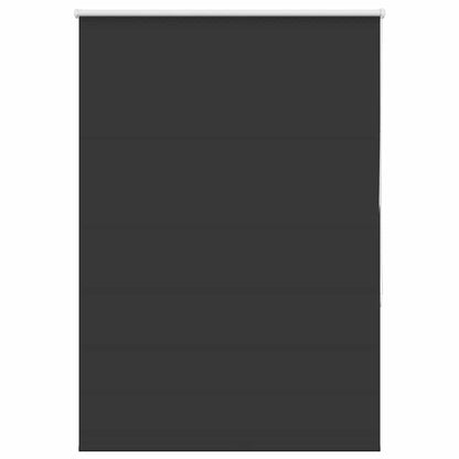 vidaXL Roller Blind Blackout Black 115x130 cm Fabric Width 110.7 cm Polyester