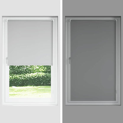 vidaXL Roller Blind Blackout Black 115x130 cm Fabric Width 110.7 cm Polyester