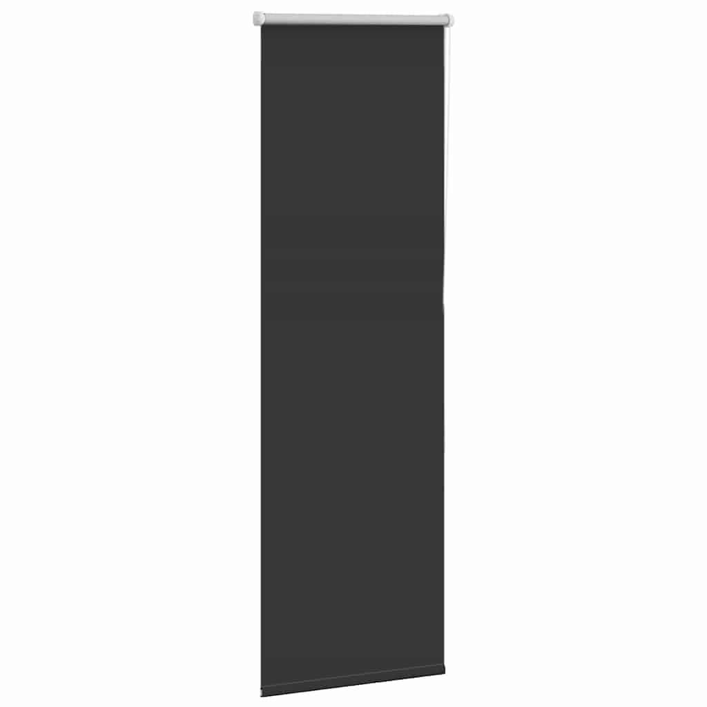 vidaXL Roller Blind Blackout Black 40x150 cm Fabric Width 35,7 cm Polyester