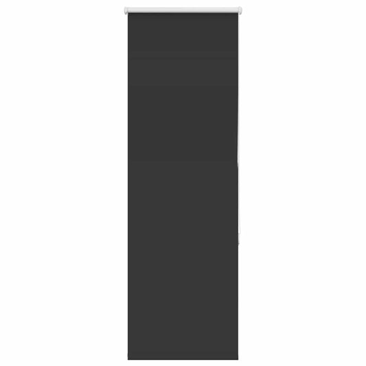 vidaXL Roller Blind Blackout Black 45x150 cm Fabric Width 40.7 cm