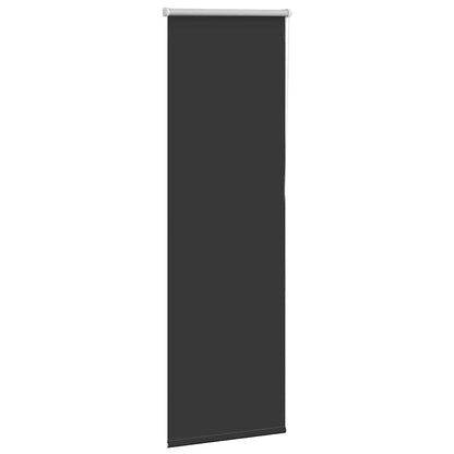 vidaXL Roller Blind Blackout Black 50x150 cm Fabric Width 45.7 cm