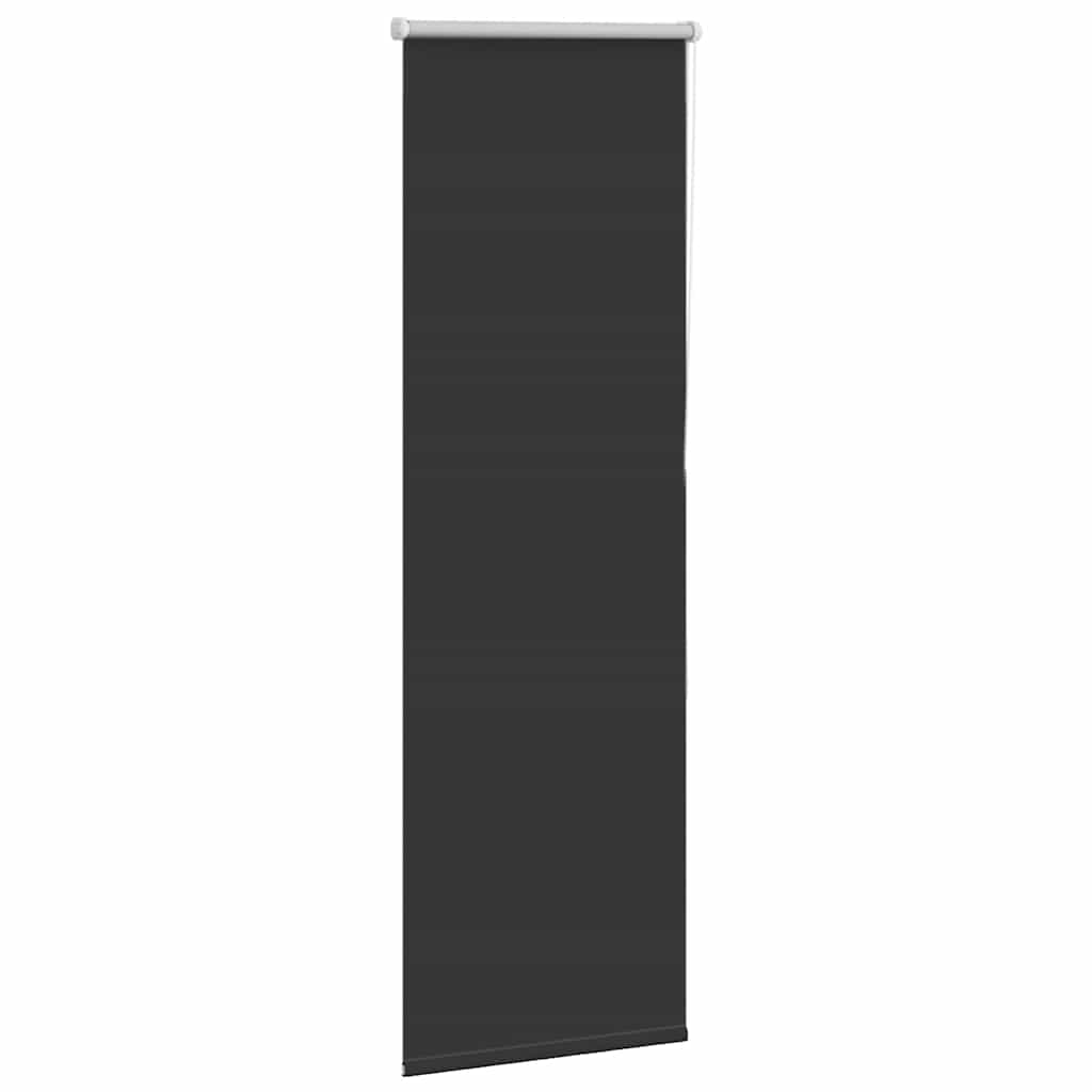 vidaXL Roller Blind Blackout Black 60x175 cm Fabric Width 55.7 cm Polyester