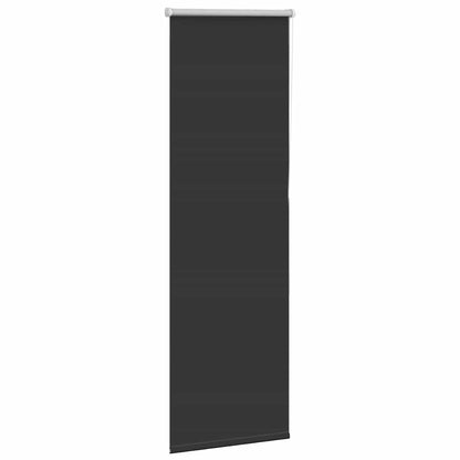vidaXL Roller Blind Blackout Black 60x175 cm Fabric Width 55.7 cm Polyester