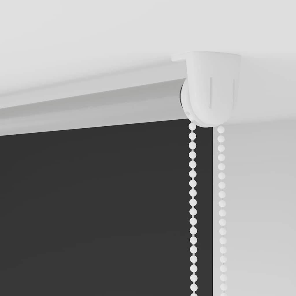 vidaXL Roller Blind Blackout Black 60x175 cm Fabric Width 55,7 cm Polyester
