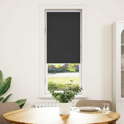 vidaXL Roller Blind Blackout Black 60x175 cm Fabric Width 55.7 cm Polyester