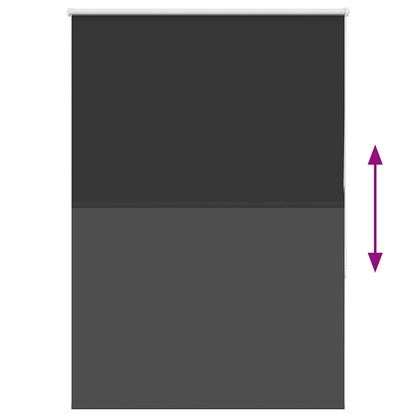 vidaXL Roller Blind Blackout Black 105x175 cm Fabric Width 100.7 cm