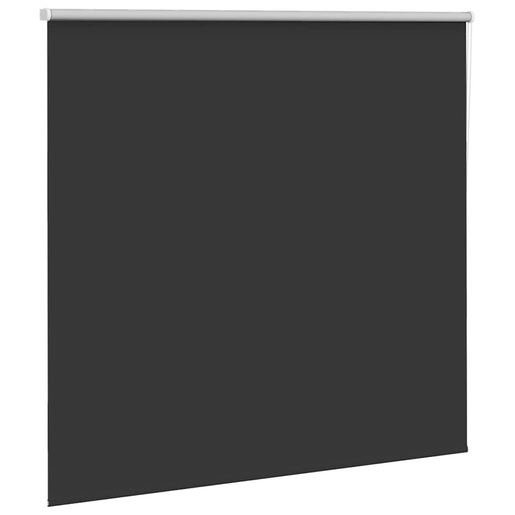 vidaXL Roller Blind Blackout Black 150x175 cm Fabric Width 146.6 cm